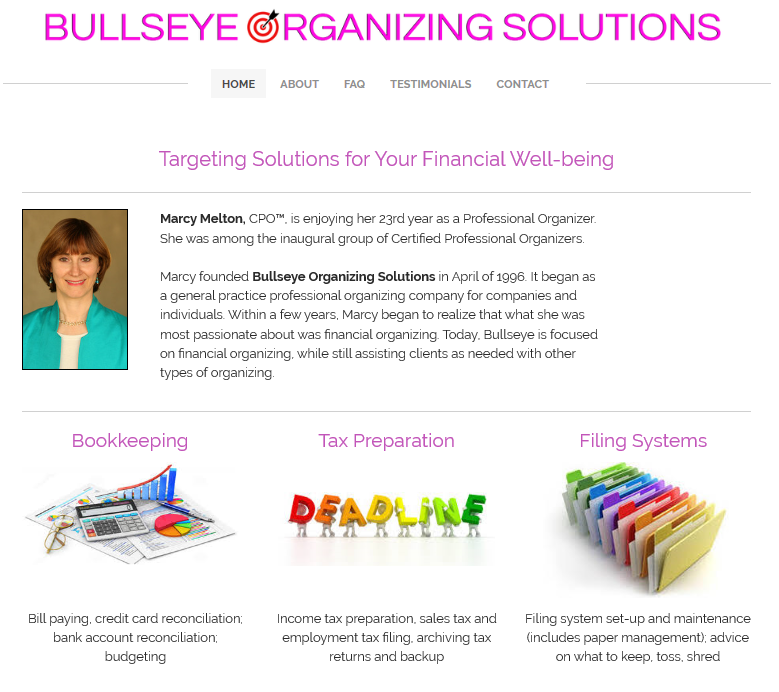 Bullseye Organizing Sollutions
